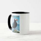 Mug Puffin touffé de la côte de l'Oregon (Devant gauche)