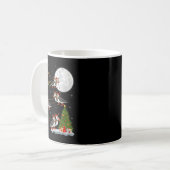 Mug Puffins Bird Santa Sleigh Flying Funny Magical Chr (Devant gauche)
