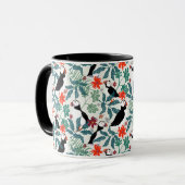 Mug Puffins Motif Beige Chaud (Devant gauche)