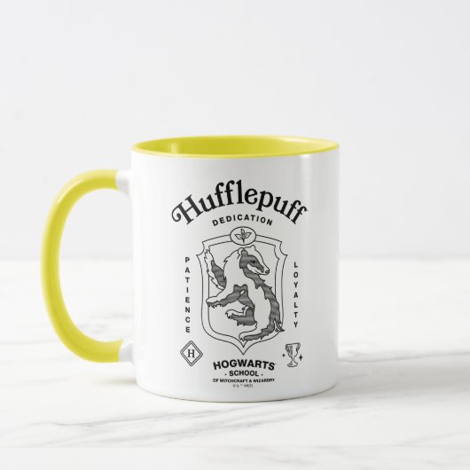 Mug PUFFSÉ™ Dévouement Patience Loyauté Blason (Gauche)