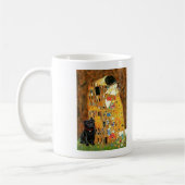 Mug Pug 13 (noir) - Le Baiser (Gauche)