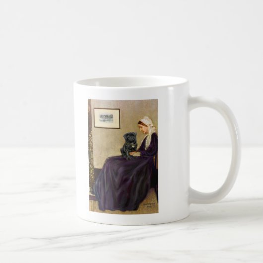 Mug Pug 14 (noir) - La mère de Whistler (Droite)