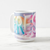 Mug Pug 3D frais (Devant gauche)