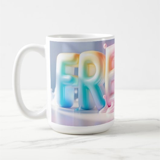 Mug Pug 3D frais (Gauche)