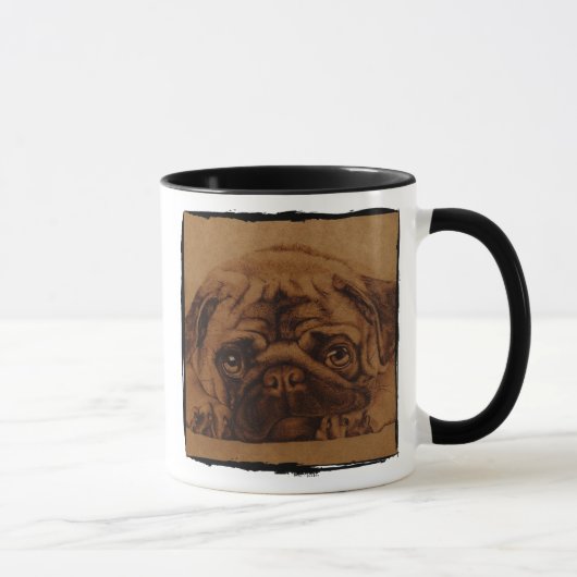 Mug Pug effiloche (Droite)
