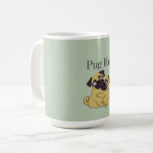 Mug Pug hug (Devant gauche)