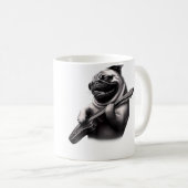 Mug Pug Playing Guitar - Funny Rock Music Guitar Pug (Devant droit)