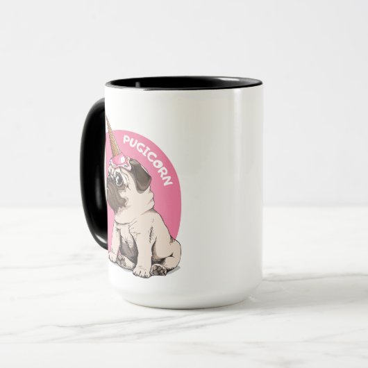 Mug Pugicorn (Devant gauche)