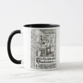 Mug Pugin au travail, frontispice 'des principes vrais (Gauche)