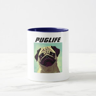 Mug PUGLIFE Carlin Chien Chien Chien Chien Chien Tiré 
