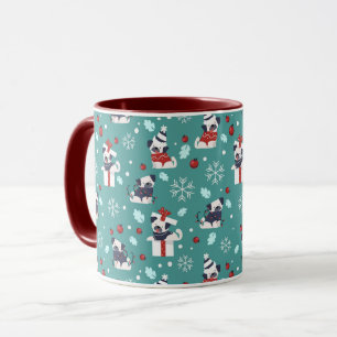 Mug Pugs de Noël mignons
