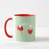 Mug Puis et maintenant : Ping-pong (Gauche)