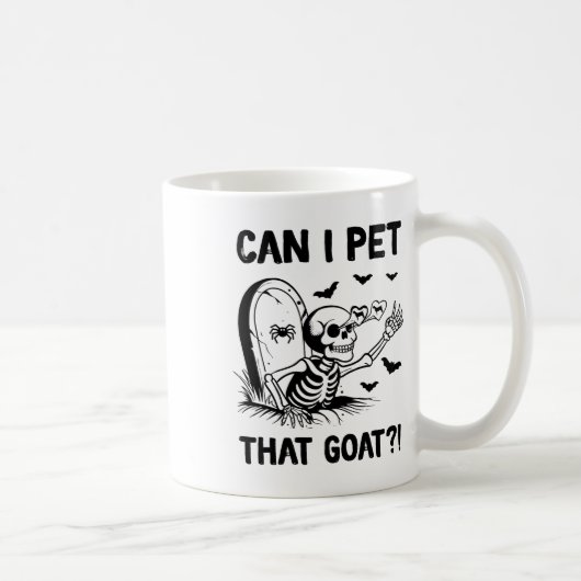 Mug Puis-Je Animer Cette Chèvre Halloween (Droite)