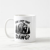 Mug Puis-je caresser ce chien Mème drôle de dougue d'o (Gauche)