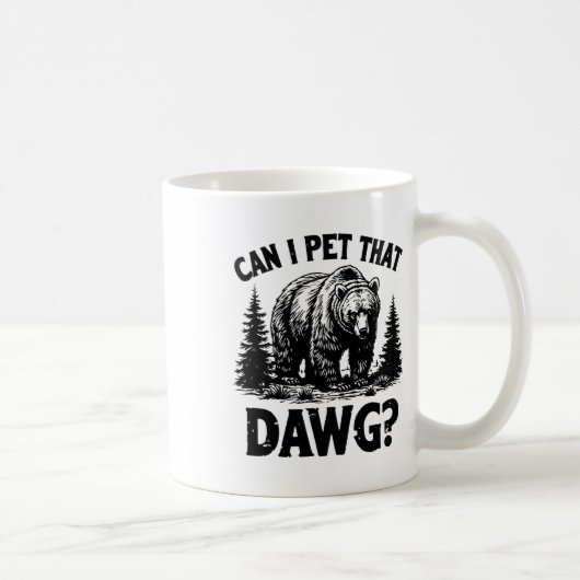 Mug Puis-je caresser ce chien Mème drôle de dougue d'o (Droite)