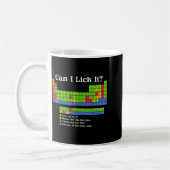 Mug Puis-je le lécher Tableau périodique Professeur de (Gauche)