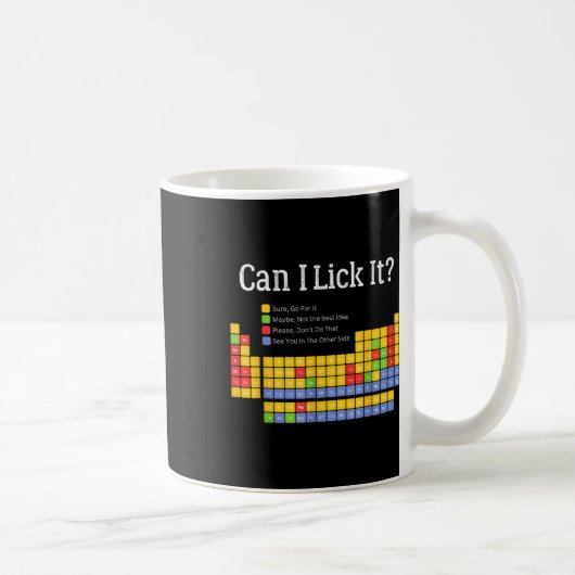 Mug Puis-je le Lick Tableau périodique Enseignants Gar (Droite)
