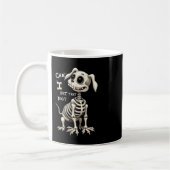 Mug Puis-Je Pet Ce Chien Skeleton Cadeaux Halloween (Gauche)