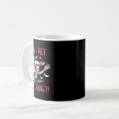 Mug Puis-Je Transmettre Ce Chien Skeleton Halloween (Devant gauche)