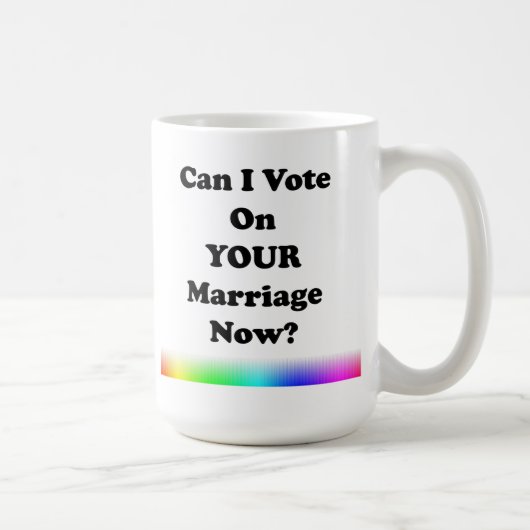 Mug Puis-Je Voter Pour Votre Mariage Maintenant ? (Droite)