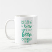 Mug Puisque je vous ai connus j'ont été changés pour (Gauche)