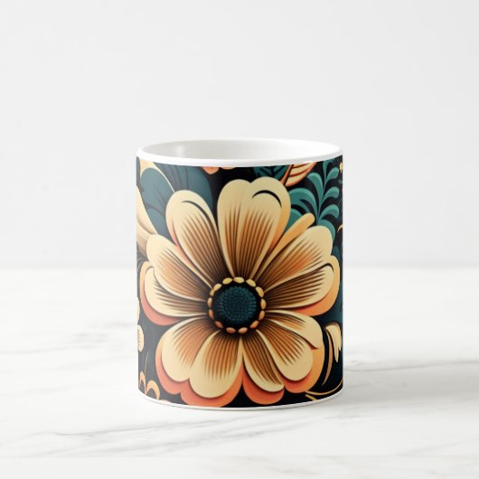 Mug Puissance de fleur boho rétro (Centre)