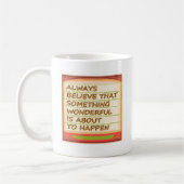 Mug Puissance de la pensée positive de l'intention n (Gauche)