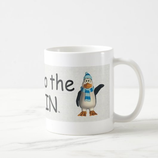 Mug Puissance de PIÈCE EN T au pingouin (Droite)