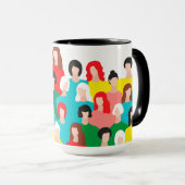 Mug Puissance des filles (Devant droit)