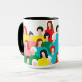 Mug Puissance des filles (Devant gauche)