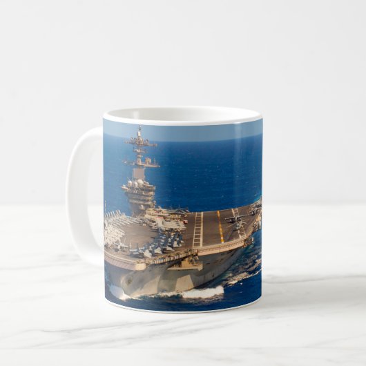 Mug PUISSANCE MARITIME - Bateaux de la marine américai (Devant gauche)
