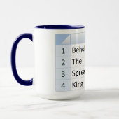 Mug Puissant tableur King, Excel Blue (Gauche)