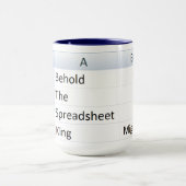 Mug Puissant tableur King, Excel Blue (Centre)