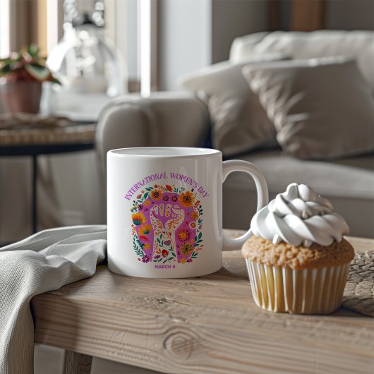 Mug Puissante Fête Florale Internationale des Femmes