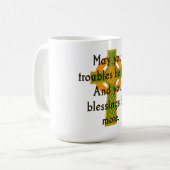 Mug Puisse Vos Problèmes Être Moins - Citation Irlanda (Devant gauche)