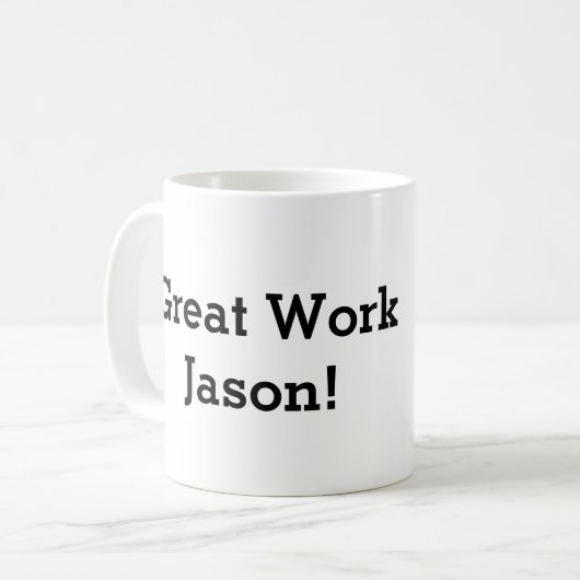 Mug Puits vert encourageant drôle d'appui renversé (Devant gauche)