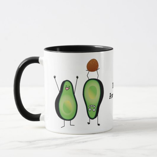 Mug Puits vert encourageant drôle d'appui renversé (Gauche)