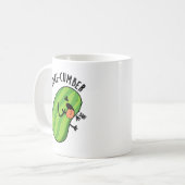 Mug Puke-cumber Funny Concomber Pun (Devant gauche)