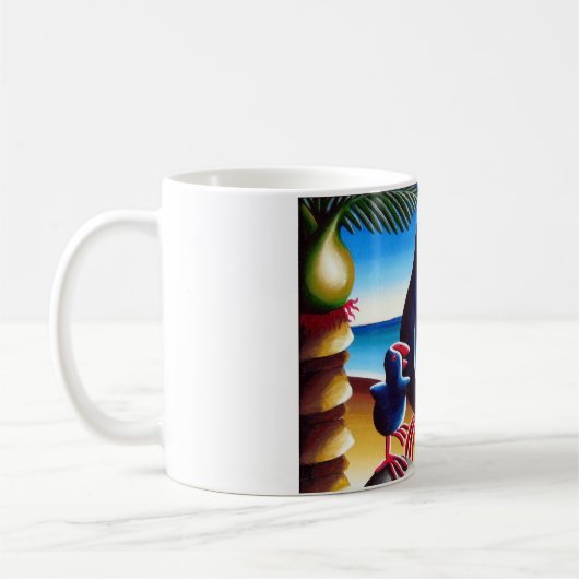 Mug Pukekos et Nikau (Gauche)