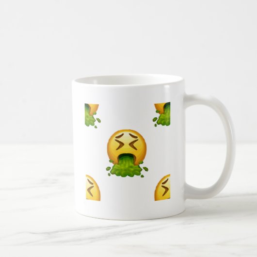 Mug puking émoji (Droite)