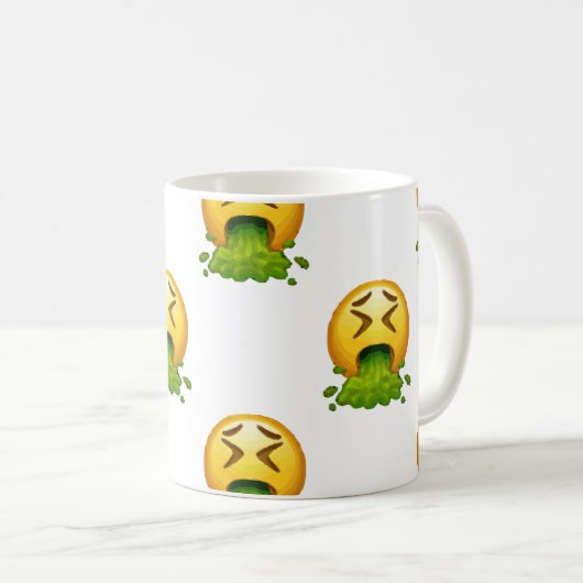 Mug puking émoji (Devant droit)