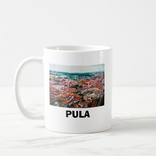 Mug Pula Croatia City View Peinture (Gauche)