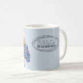 Mug Pull Bleu de Plage Courte Rousse (Devant droit)