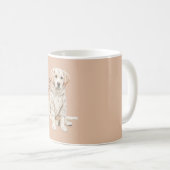 Mug Pull pour chien couleur crème Meilleur ami (Devant droit)