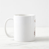 Mug Pull rose floral J'aime mon chien (amour de chiot) (Gauche)