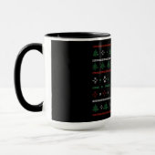 Mug PULL Ugly Sweater - Bonhomme de Neige Noël (Gauche)