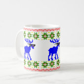 Mug Pull Ugly Sweater (Fais avec) Renne de Noël (Devant gauche)