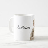 Mug Pullover Fleurs de Tournesol Femme Blond (Devant gauche)