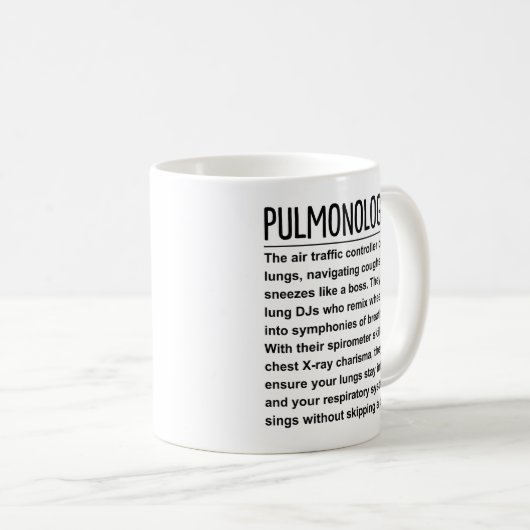 Mug Pulmonologue (Devant droit)