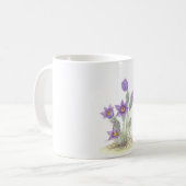 Mug Pulsatilla vulgaris - customisé (Devant gauche)